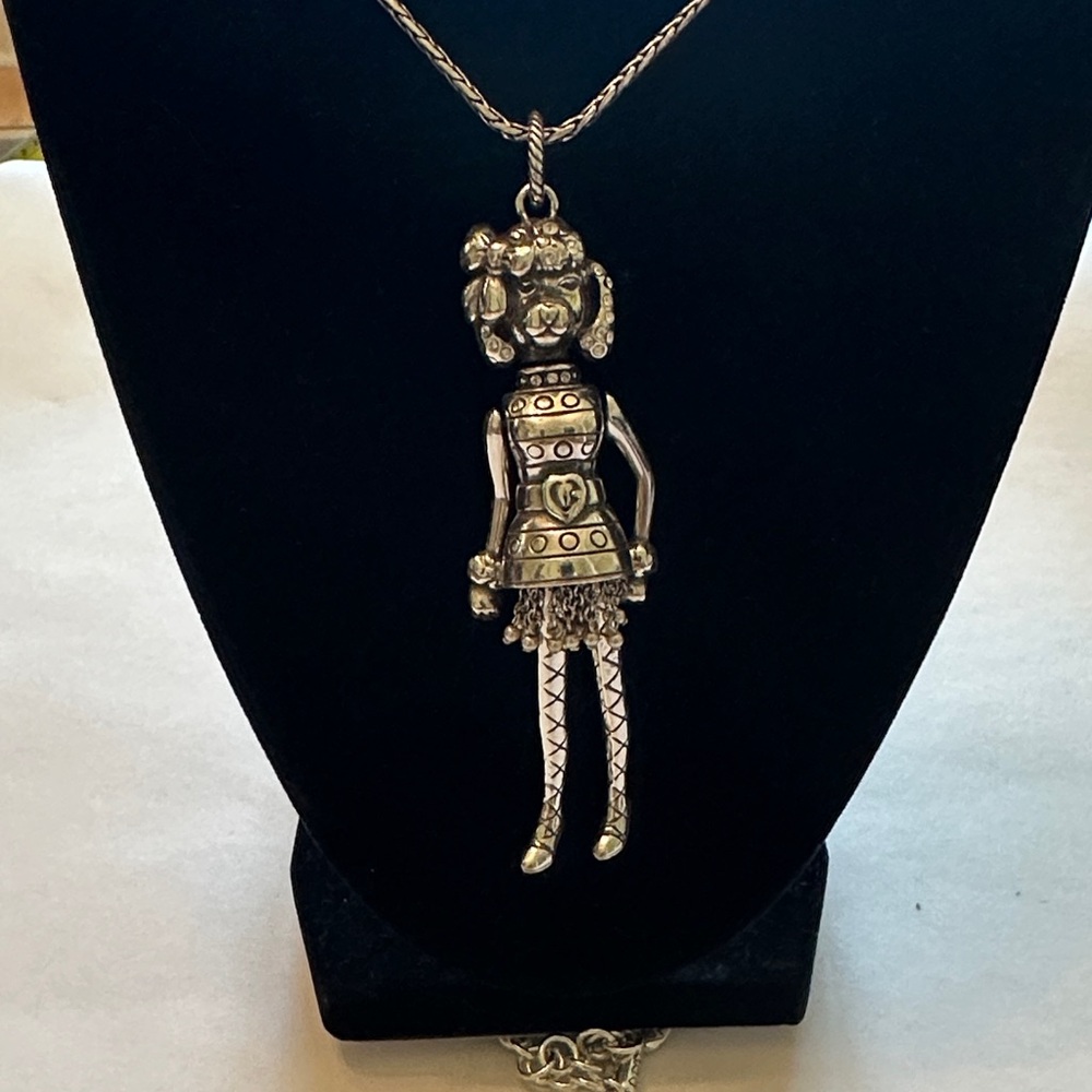 Brighton Vintage Movable Poodle Necklace